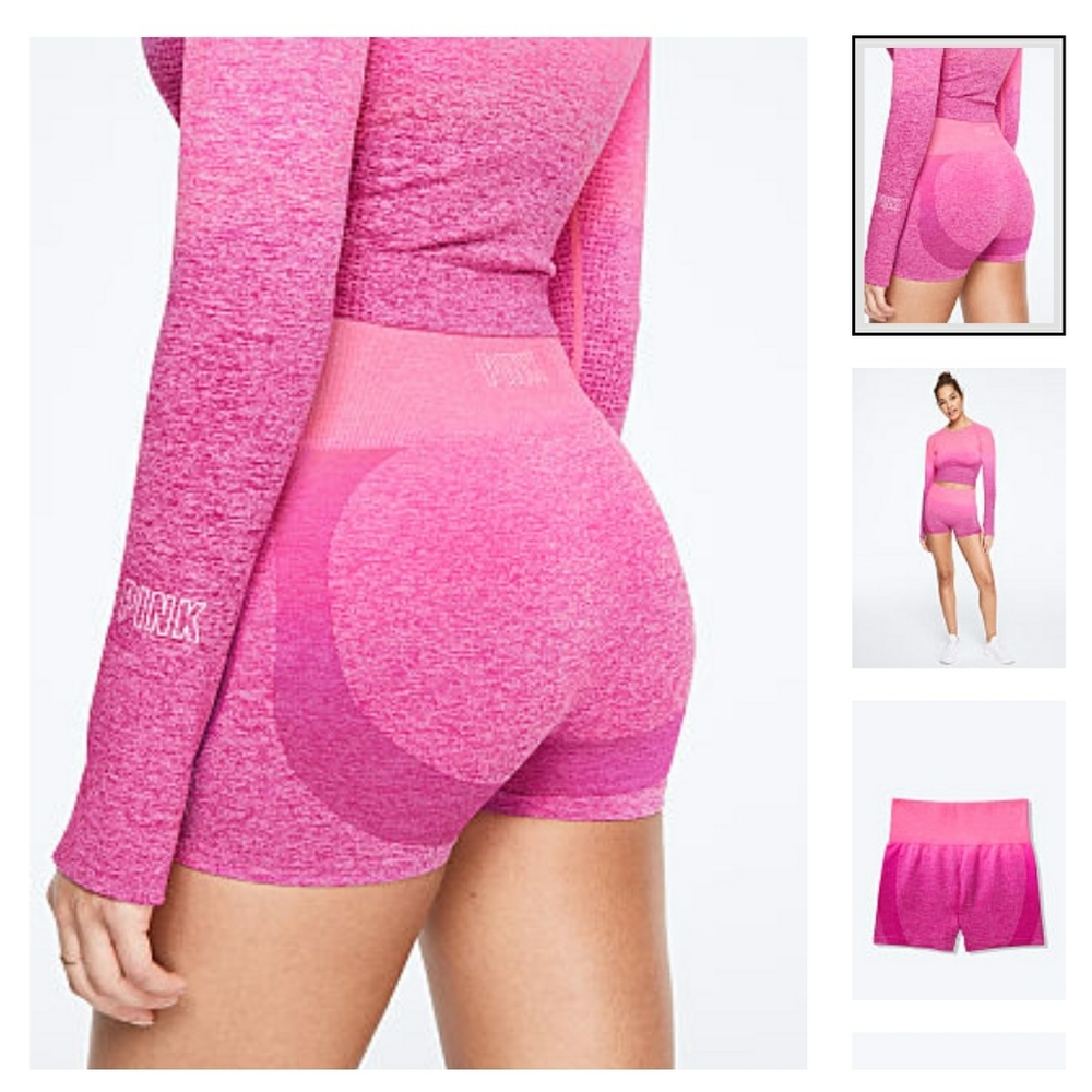 PINK seamless workout shortie